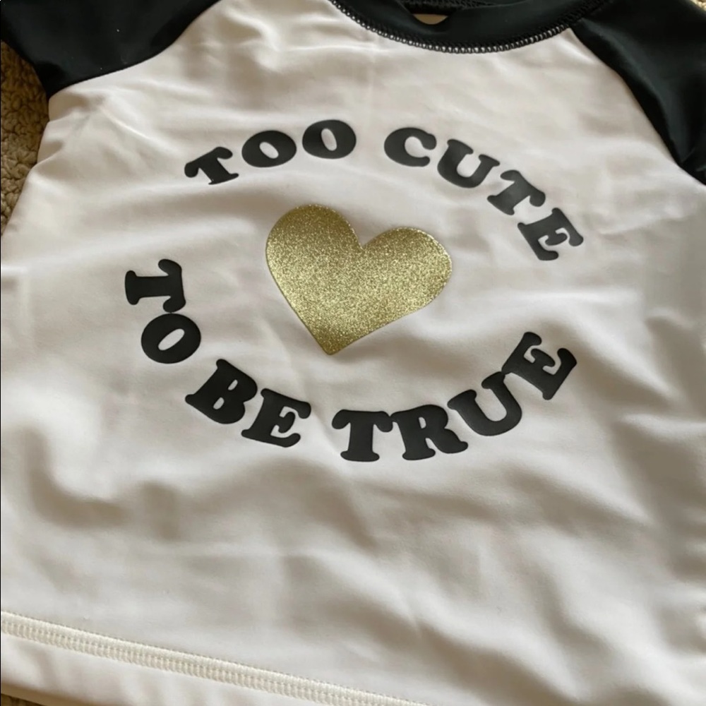 New 24 month girl rash guard swimsuit - Picture 3 of 6